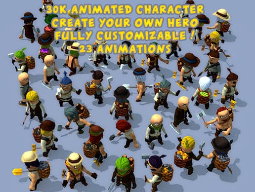 30k Animated Fantasy Characters