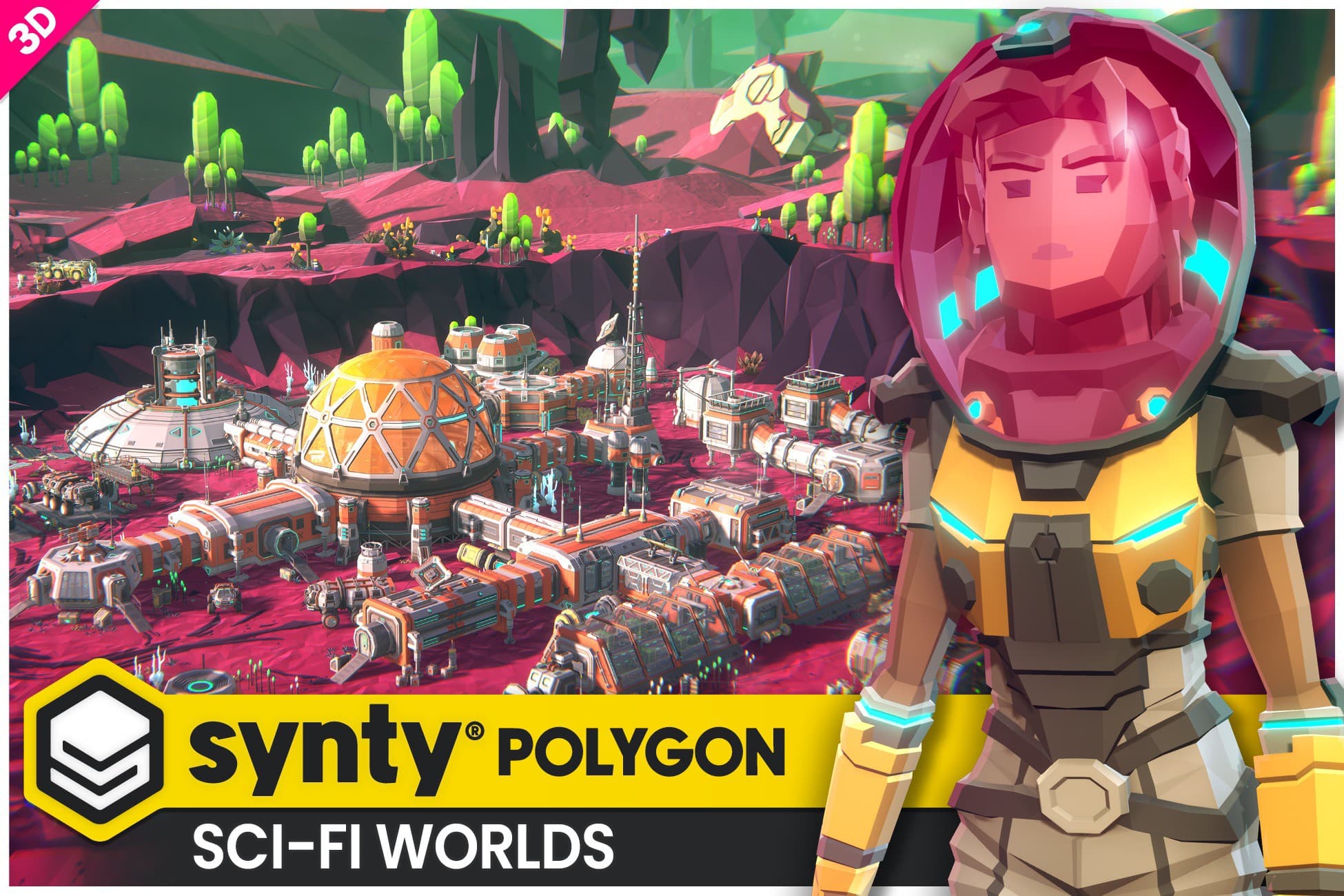 POLYGON - Sci-Fi Worlds Pack - Art by Synty