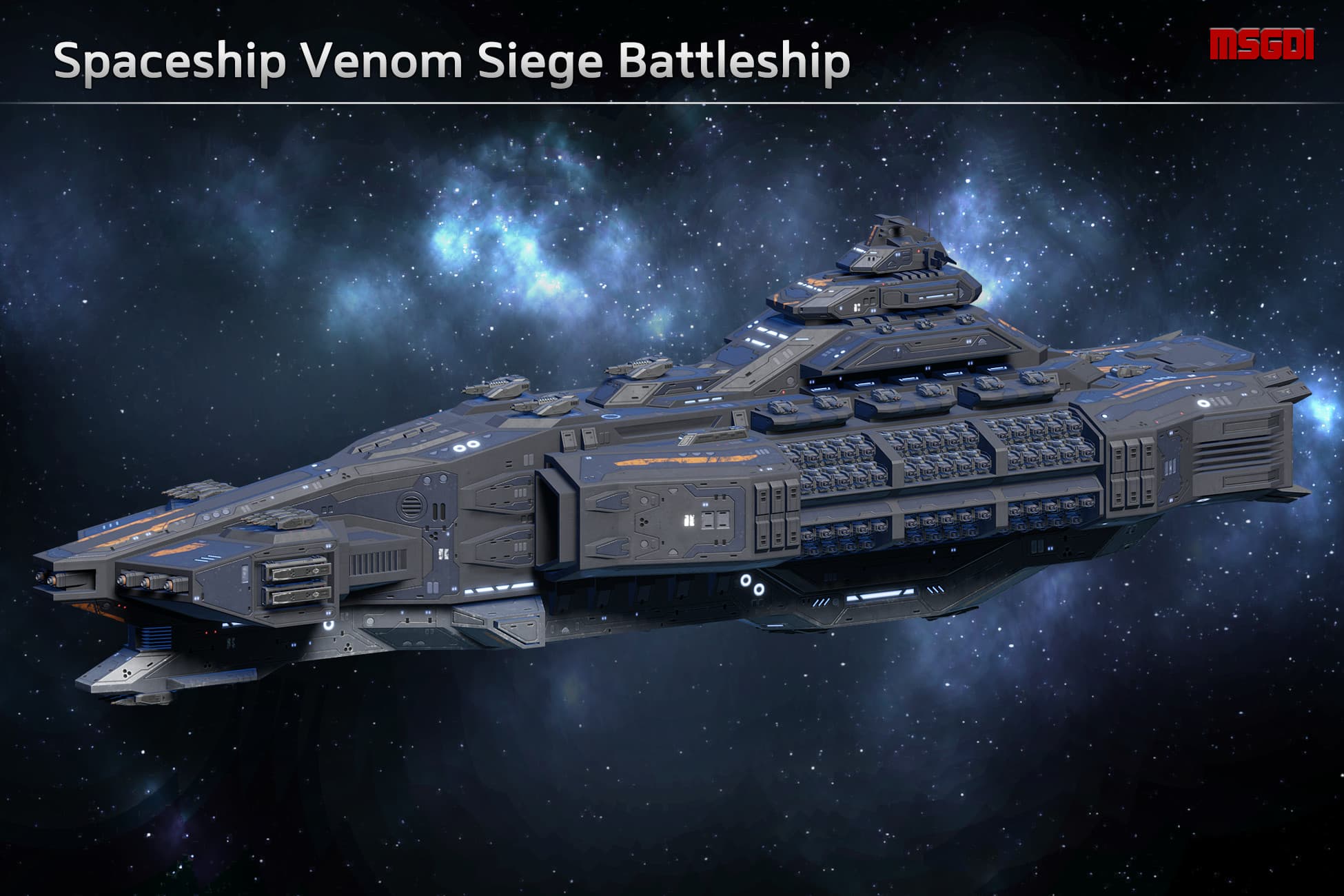 Spaceship Venom Siege Battleship