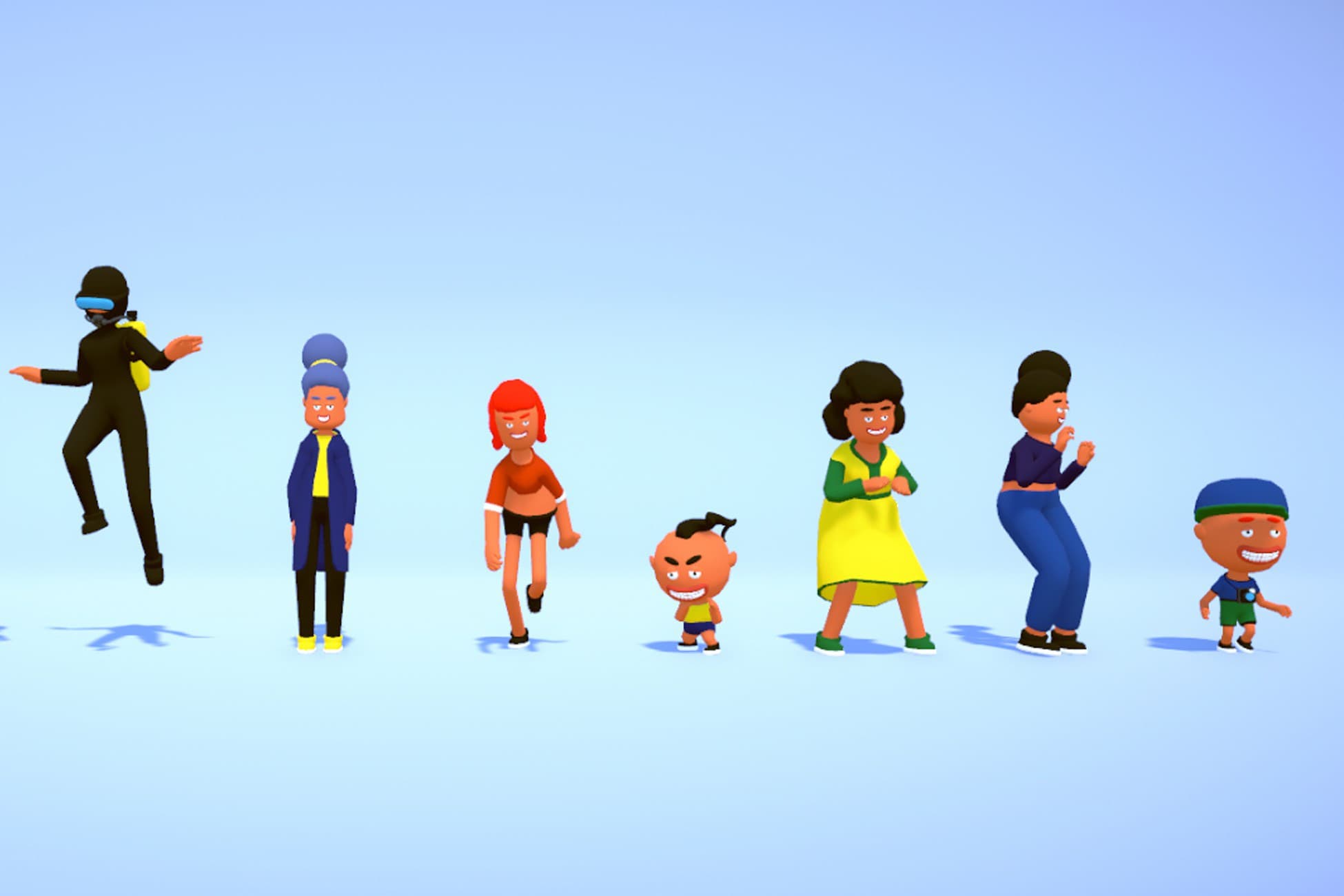3D Stylized Characters Pack 7