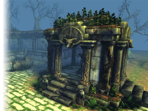 ruined temple set