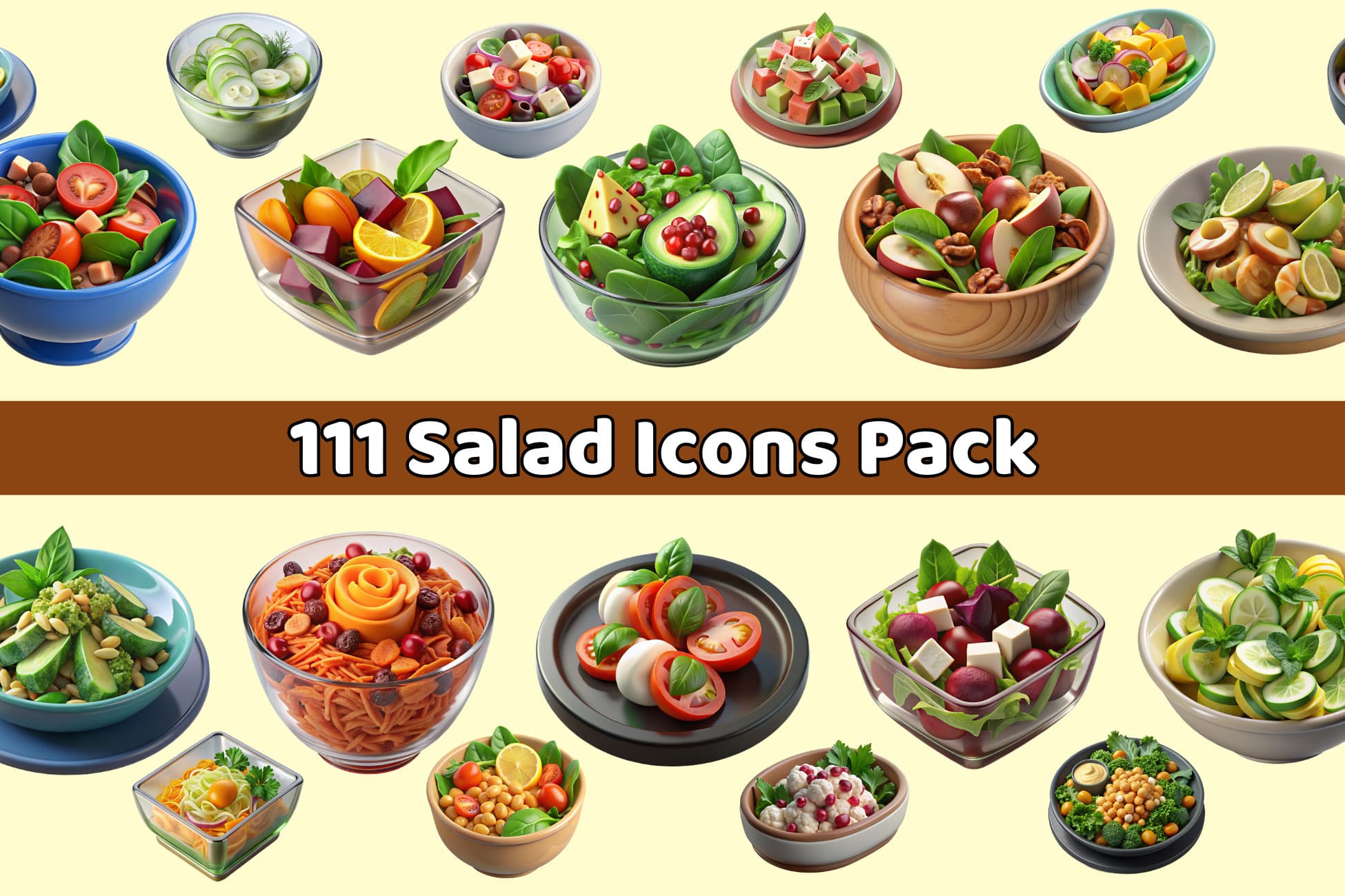 111 Salad Icons Collection