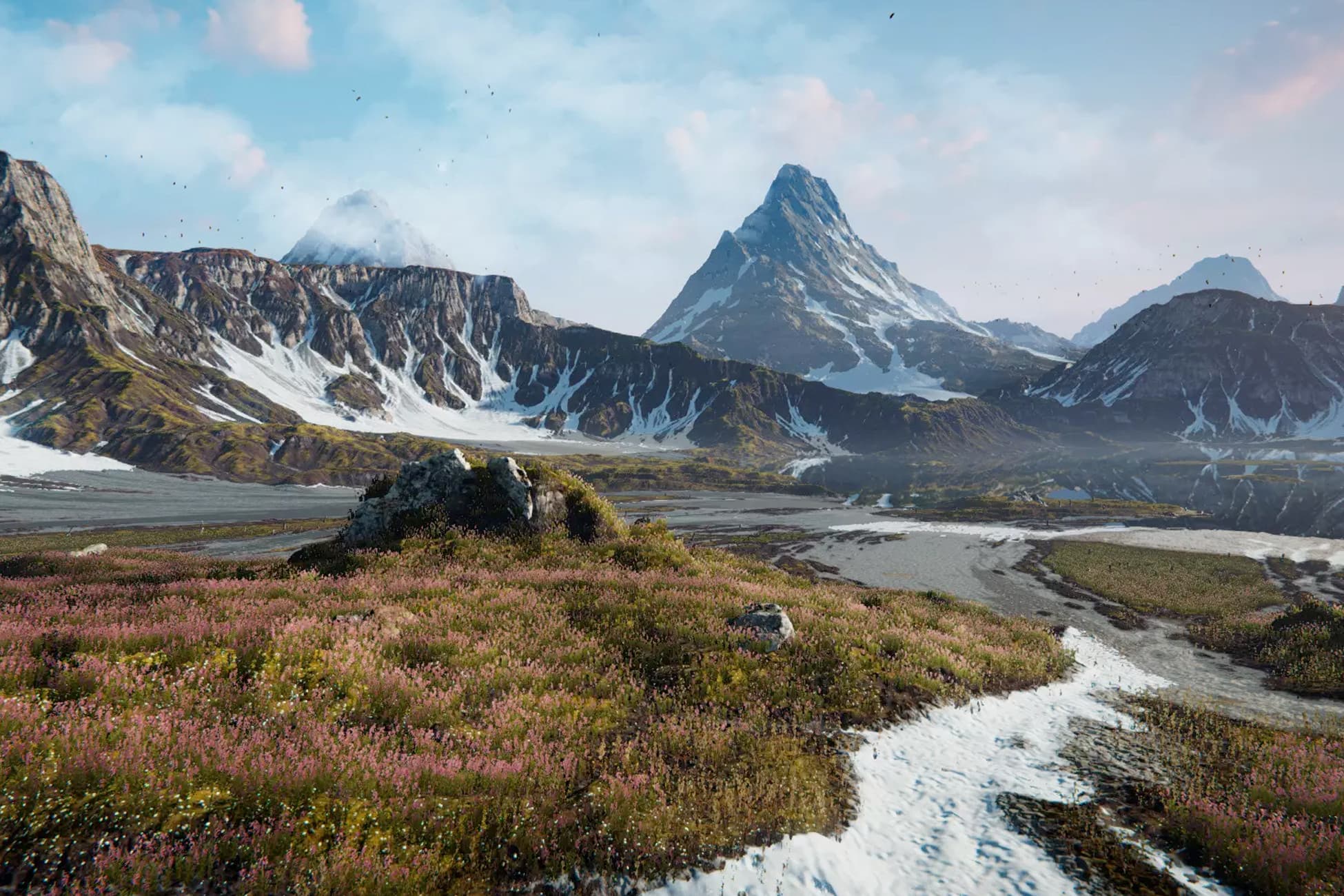 Mountain Lake Valley Environment (BUILT-IN version)