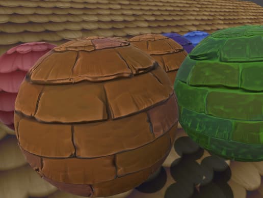 Stylized Roof Material