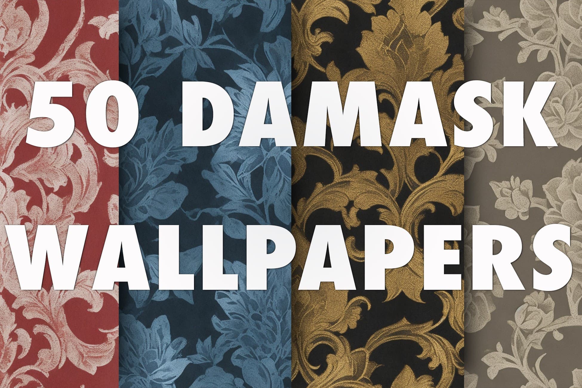 50 DAMASK VINTAGE WALLPAPERS